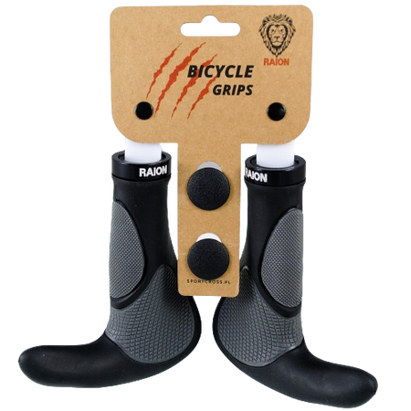 RAION CHWYTY GRIPY ROWEROWE ERGONOMICZNE RĄCZKI KIEROWNICY Z ROGAMI