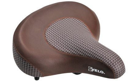 VELO VL8088 SIODEŁKO ROWEROWE SZEROKIE KANAPA BRĄZ
