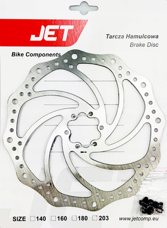 JET TARCZA HAMULCOWA DR-003 180 MM + 6 śrub T25
