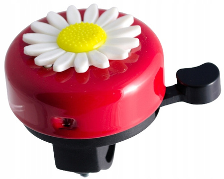 DZWONEK ROWEROWY DZIECIĘCY STALOWY KWIATEK 55 MM