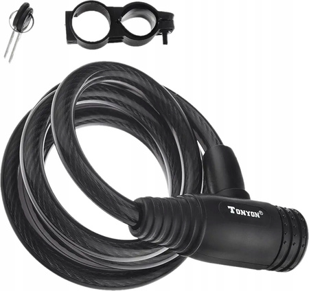 Blokada Roweru ZAPIĘCIE 150x10 LINKA TONYON KLUCZ