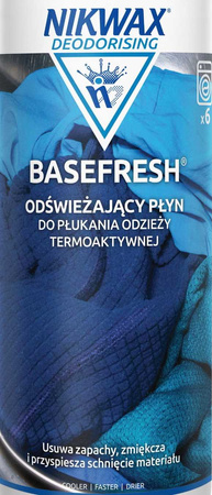 NIKWAX BaseFresh Płyn Pielęgnujący Bielizna Termoaktywna Odświeżacz 300 ml