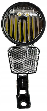 LAMPA ROWEROWA PRZEDNIA NA DYNAMO LED ON/OFF 90LUX