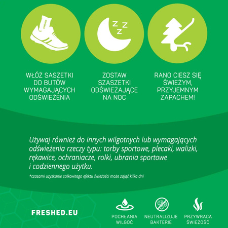 Odświeżacz do butów Freshed MOO F07 skuteczny zapach neutralizacja