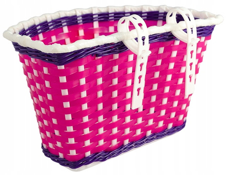 Plastikowy KOSZYK na ROWER HULAJNOGĘ dla dzieci