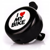 DZWONEK ROWEROWY DING DONG I <3 MY BIKE CZARNY