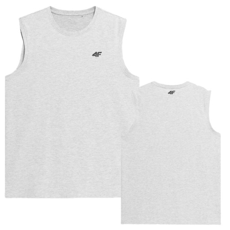 MĘSKA KOSZULKA 4F BEZ RĘKAWÓW TANK TOP BASIC PODKOSZULEK SZARA XXL