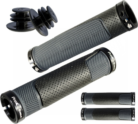 VELO 776D3 129mm CHWYTY ROWEROWE SKRĘCANE 2 OBEJMY