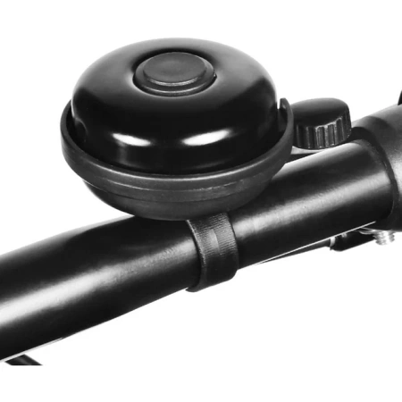 DZWONEK ROWEROWY CZARNY ALUMINIOWYOWY GŁOŚNY 45mm