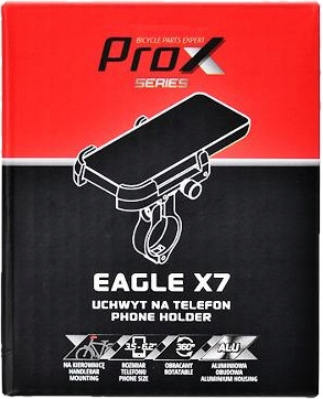 UCHWYT ROWEROWY NA TELEFON PROX EAGLE X7 ALUMINIOW