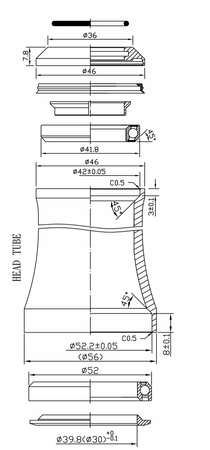 NECO H373 STERY ZINTEGROWANE TAPERED MASZYNOWE
