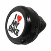 DZWONEK ROWEROWY DING DONG I <3 MY BIKE CZARNY