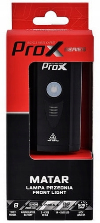 PROX MATAR LAMPKA PRZEDNIA 900 LM 2800mAh USB-C