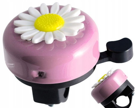 DZWONEK ROWEROWY DZIECIĘCY STALOWY KWIATEK 55 MM