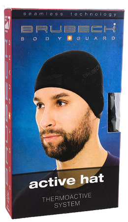 Termoaktywna czapka treningowa BRUBECK na rower SM