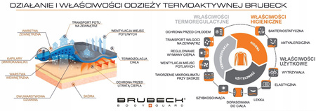 NARCIARSKIE SKARPETY TERMOAKTYWNE WEŁNA MERINO BRUBECK 33-35