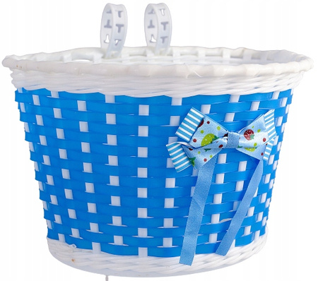 Plastikowy koszyk na rower dziecięcy KOKARDKA