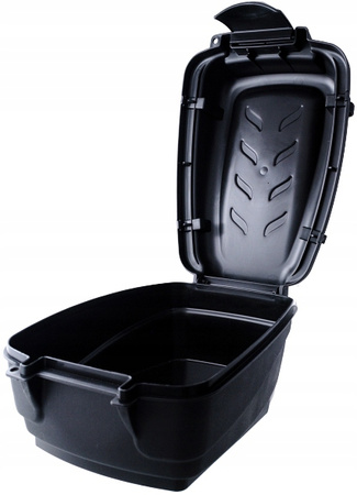 Kufer na bagażnik rowerowy mały 5L CZARNY POLSKI