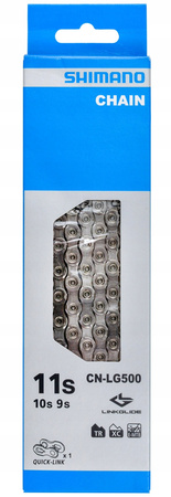 Łańcuch Shimano 9/10/11-rzędowy CN-LG500 Linkglide 138 Ogniw Oryginalny BOX