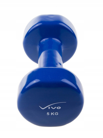 VIVO HANTELKI HANTEL CIĘŻAREK 5 KG NIEBIESKI 1 szt
