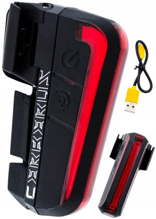 MOON CERBERUS LAMPKA ROWEROWA 150LM USB 3-stronna