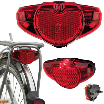 Lampa Lampka Rowerowa Tylna Na Bagażnik AXA SPARK Na Baterie 100 godzin