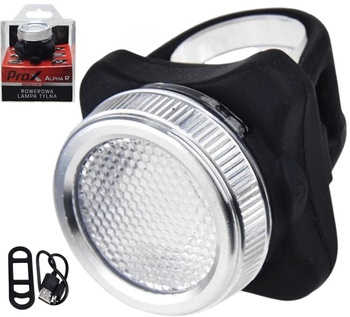 PROX ALPHA R Lampka rowerowa tylna USB 30 LM