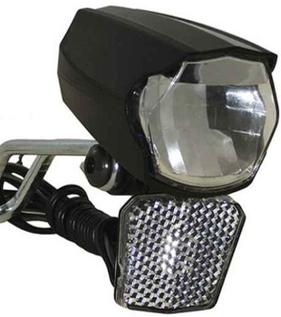 LAMPA ROWEROWA PRZEDNIA NA DYNAMO CZUJNIK ZMIERZCH