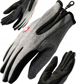 Rękawiczki rowerowe dotykowe ocieplane wodoodporne