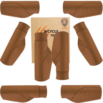 CHWYTY GRIPY ROWEROWE RĄCZKI KIEROWNICY ERGONOMICZNE RAION HENSO 118/100mm