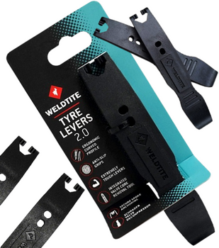 ŁYŻKI DO OPON WELDTITE Tyre Levers 2.0 ZESTAW 2 SZTUKI 130 MM
