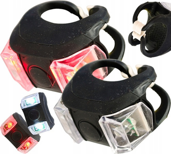 Lampki rowerowe LAMPKA ROWEROWA LED PRZÓD TYŁ 2SZT