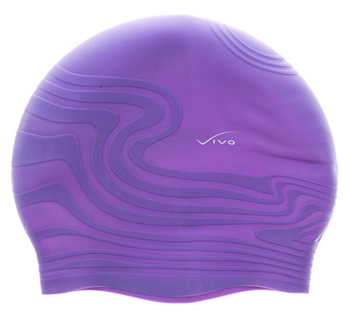 Czepek Pływacki Sylikonowy Na Basen Wrzos 3D VIVO