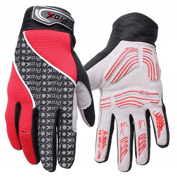 PROX RĘKAWICZKI ROWEROWE DŁUGIE rozm XXL CZERWONE