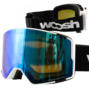 GOGLE NARCIARSKIE GOGLE SNOWBOARDOWE REVO SHIFT NIEPARUJĄCE UV400