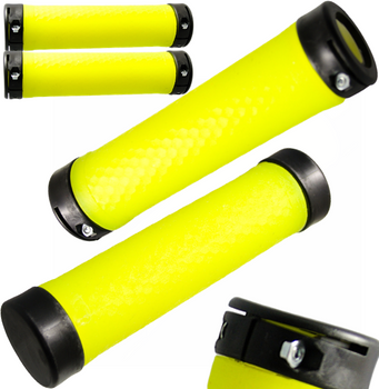 CHWYTY GRIPY ROWEROWE RĄCZKI KIEROWNICY 2 OBEJMY