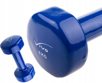 VIVO HANTELKI HANTEL CIĘŻAREK 5 KG NIEBIESKI 1 szt