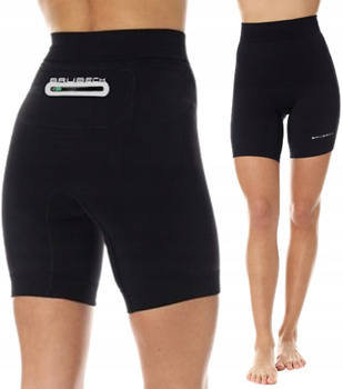 BRUBECK Legginsy sportowe spodenki KOLARKI 1/2 L