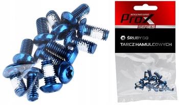 PROX 12 ŚRUB DO TARCZY HAMULCA NIEBIESKIE M5x10mm
