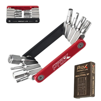 Multitool Rowerowy 9 Funkcji Zestaw Kluczy Kieszonkowy PROX PREMIUM LINE 9F