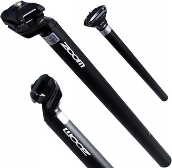 ZOOM Wspornik siodła 26,6 mm czarny z jarzemkiem