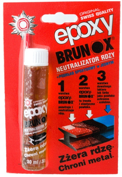 BRUNOX EPOXY ŚRODEK NA RDZĘ I PODKŁAD 30ml +pędzel