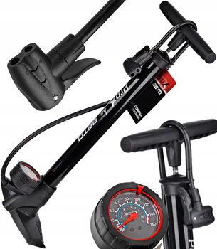 PROX POMPKA ROWEROWA PODŁOGOWA + MANOMETR AV/FV/DV