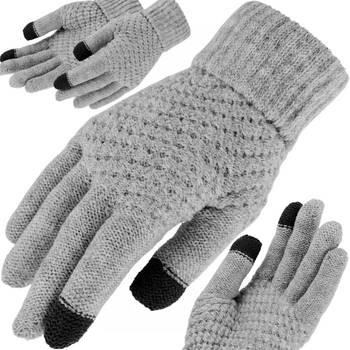 RĘKAWICZKI DOTYKOWE WEŁNIANE ZIMOWE DO TELEFONU