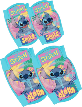 OCHRANIACZE NA KOLANA I ŁOKCIE OCHRANIACZE NA ROWER ROLKI LILO STITCH