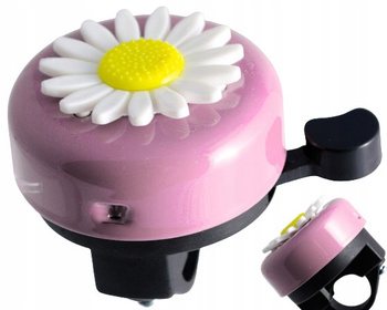 DZWONEK ROWEROWY DZIECIĘCY STALOWY KWIATEK 55 MM