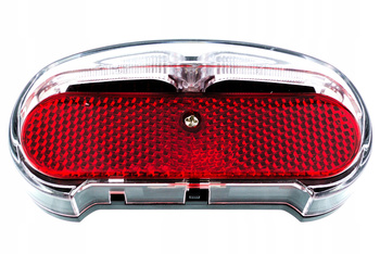 2K Lampka rowerowa LED na bagażnik z odblaskiem ba