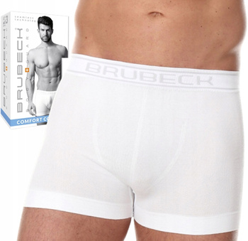 BOKSERKI męskie BRUBECK BEZSZWOWE bawełna termo XL