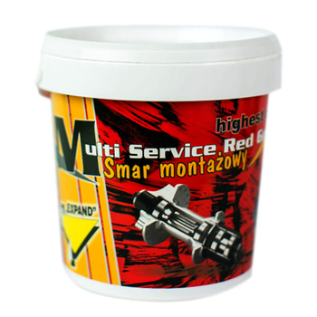 Smar Montażowy Łożyskowy Czerwony Ciągliwy Wiadro Serwisowe 1kg EXPAND
