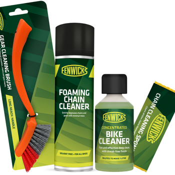 FENWICK'S ZESTAW DO CZYSZCZENIA ROWERU SPA PLUS PIANKA SZCZOTKA GĄBKA PŁYN